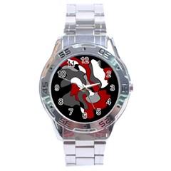 Creative Spot - Red Stainless Steel Analogue Watch