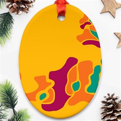 Colorful Creativity Ornament (oval) 