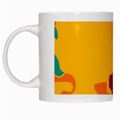 Colorful Creativity White Mugs by Valentinaart