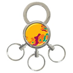 Colorful Creativity 3-ring Key Chains