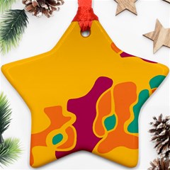 Colorful Creativity Star Ornament (two Sides) 