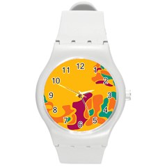 Colorful Creativity Round Plastic Sport Watch (m)