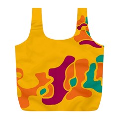 Colorful Creativity Full Print Recycle Bags (l)  by Valentinaart