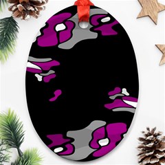 Magenta Creativity  Ornament (oval) 