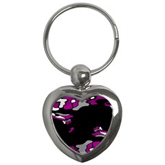 Magenta Creativity  Key Chains (heart)  by Valentinaart