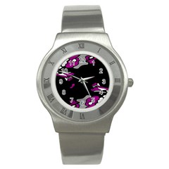 Magenta Creativity  Stainless Steel Watch