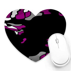 Magenta Creativity  Heart Mousepads by Valentinaart