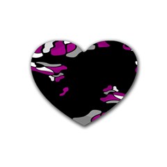 Magenta Creativity  Heart Coaster (4 Pack) 