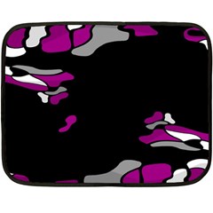 Magenta Creativity  Double Sided Fleece Blanket (mini)  by Valentinaart