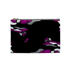 Magenta Creativity  Cosmetic Bag (medium)  by Valentinaart