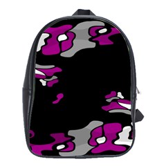 Magenta Creativity  School Bags(large)  by Valentinaart