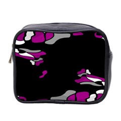 Magenta Creativity  Mini Toiletries Bag 2-side by Valentinaart