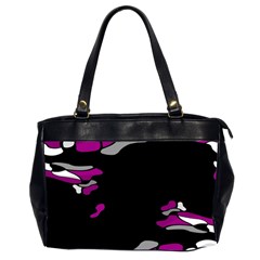 Magenta Creativity  Office Handbags (2 Sides)  by Valentinaart