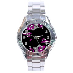 Magenta Creativity  Stainless Steel Analogue Watch