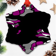 Magenta Creativity  Snowflake Ornament (2-side)