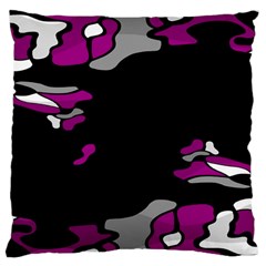 Magenta Creativity  Large Cushion Case (one Side) by Valentinaart