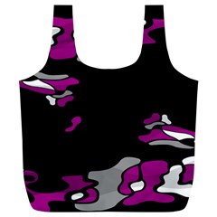 Magenta Creativity  Full Print Recycle Bags (l)  by Valentinaart