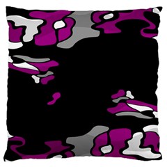 Magenta Creativity  Large Flano Cushion Case (one Side)