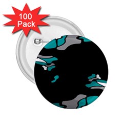 Cyan Creativity 2 25  Buttons (100 Pack) 