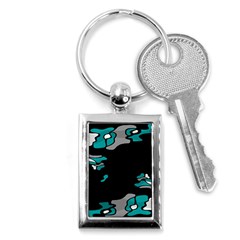 Cyan Creativity Key Chains (rectangle) 