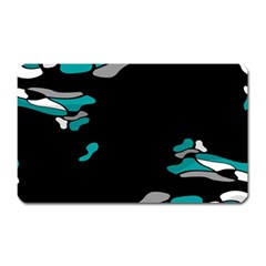 Cyan Creativity Magnet (rectangular) by Valentinaart