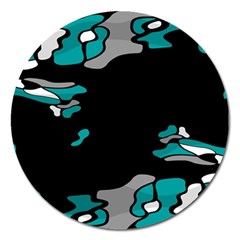 Cyan Creativity Magnet 5  (round)