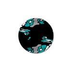 Cyan creativity Golf Ball Marker Front