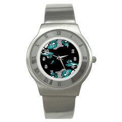 Cyan Creativity Stainless Steel Watch