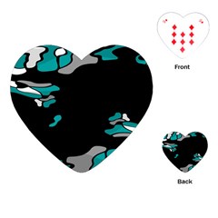 Cyan Creativity Playing Cards (heart) 