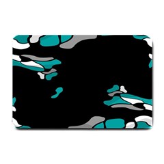 Cyan Creativity Small Doormat  by Valentinaart