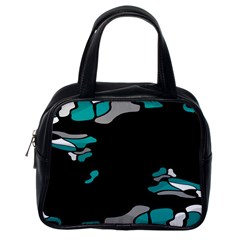 Cyan Creativity Classic Handbags (one Side)