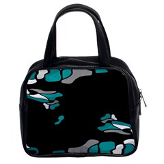 Cyan Creativity Classic Handbags (2 Sides) by Valentinaart