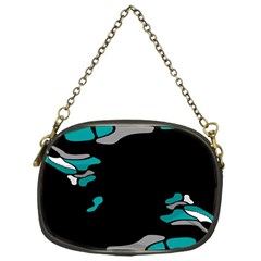 Cyan Creativity Chain Purses (one Side) 