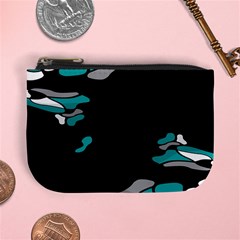 Cyan Creativity Mini Coin Purses by Valentinaart