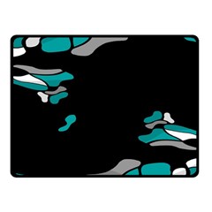 Cyan Creativity Fleece Blanket (small) by Valentinaart