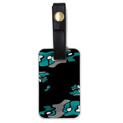 Cyan Creativity Luggage Tags (one Side) 