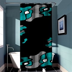 Cyan Creativity Shower Curtain 36  X 72  (stall) 