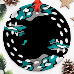 Cyan Creativity Ornament (round Filigree) 