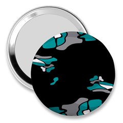 Cyan Creativity 3  Handbag Mirrors