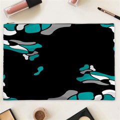 Cyan Creativity Cosmetic Bag (xxl)  by Valentinaart