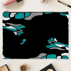 Cyan Creativity Cosmetic Bag (xxxl)  by Valentinaart