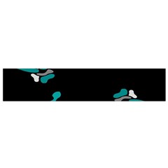 Cyan Creativity Flano Scarf (small)