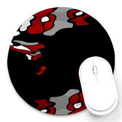 Red Creativity Round Mousepads