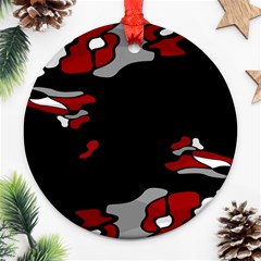 Red Creativity Ornament (round)  by Valentinaart