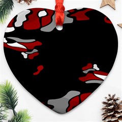 Red Creativity Ornament (heart)  by Valentinaart