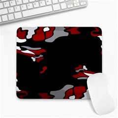 Red Creativity Large Mousepads by Valentinaart