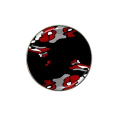 Red Creativity Hat Clip Ball Marker (10 Pack)