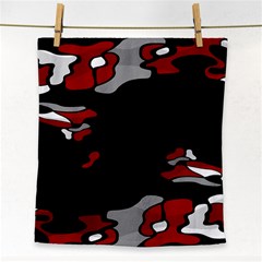 Red Creativity Face Towel