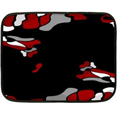 Red Creativity Double Sided Fleece Blanket (mini) 