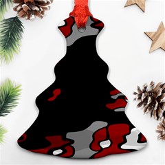 Red Creativity Christmas Tree Ornament (2 Sides) by Valentinaart